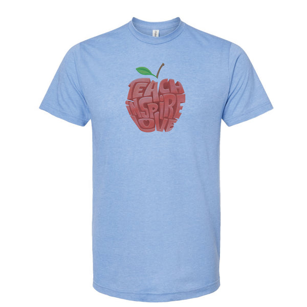 Teach Inspire Love Apple - Poly-Rich T-Shirt
